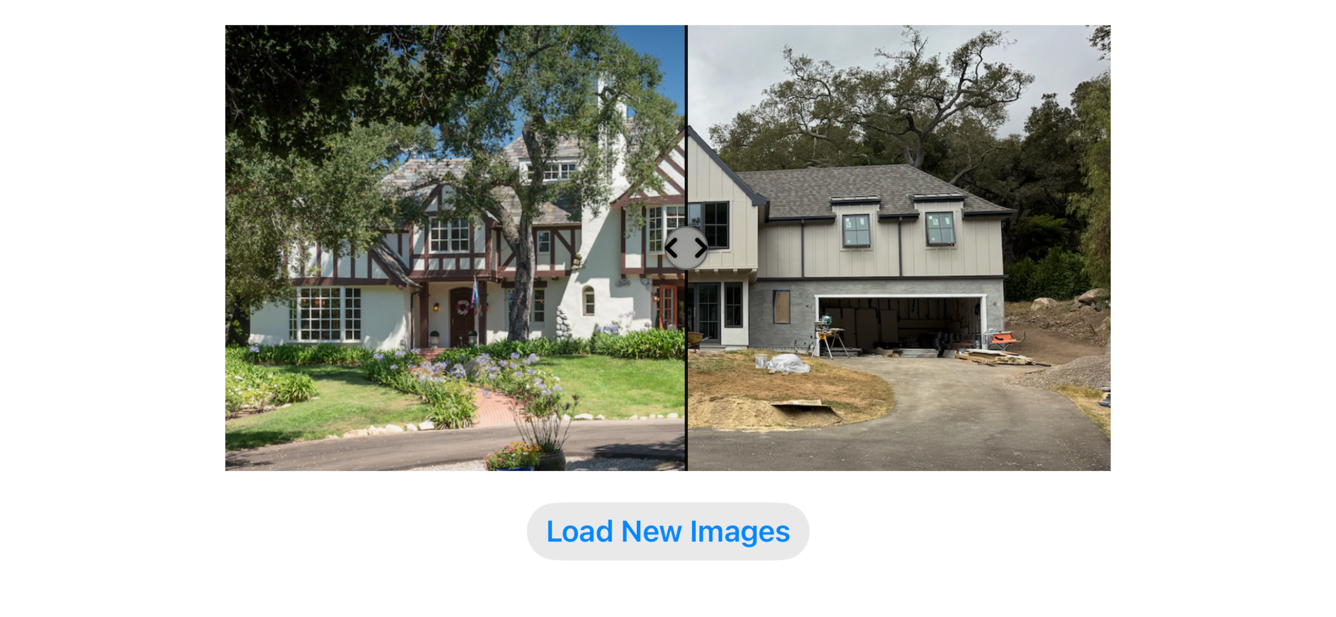 Before & After – main slider screen